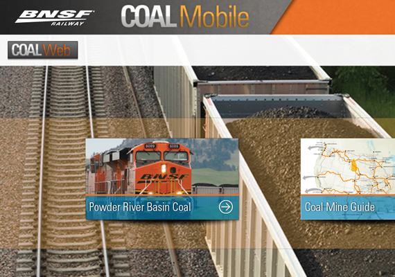 Coal Mobile landing page.